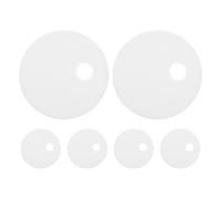 HOLIDYOYO 6pcs Decorative Toilet Bolt Caps White Plastic Screw Covers for Bathroom Toilet Seat Hinges Resistant to Deformation and Yellowing Elegant Polished Look