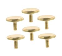 HOLIDYOYO 6Pcs Durable Copper Second Hand Caps for Quartz Wall Clocks Versatile Replacement Kit for Clock Repair Projects for Home and Outdoor Use
