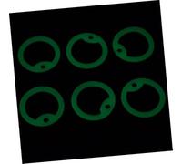 HOLIDYOYO 6pcs Glow Silicone Dog Tag Case with Noise Reduction Ring Protective Identification Tag Shield for Dogs