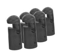 HOLIDYOYO 6pcs Plastic Trampoline Pole Covers for Mini Trampolines Wear-resistant Enclosure Pole End Caps Compatible with Multiple Brands for Home School and Park Use