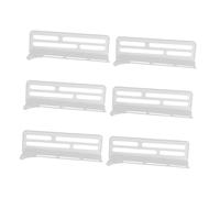 HOLIDYOYO 6pcs Refrigerator Dividers Adjustable Fridge Clip Partition Plates with Slip Panels for Organized Shelves Side Doors and Freezer Storage and Easy Clean Organizer