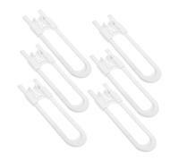 HOLIDYOYO 6pcs U-Shaped Cabinet Locks Childproof Safety Latches for Door Latch Lock for Kitchen Living and Bedroom Boy Girl Safety Proofing