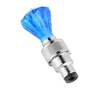 HOLIDYOYO 7PCS Blue LED Bike Valve Core Lights Fluorescent Wheel Lamps Cycling Safety Accessories for Night Riding Visibility