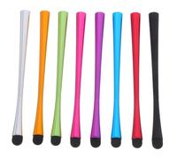 HOLIDYOYO 8 Pcs Slim Waist Smartphone Stylus Pens Compatible with Capacitive Touchscreen Devices Flexible Silicone and Metal Body Won't Scratch Screen for Electronic Devices Random Color
