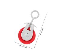 HOLIDYOYO 8Pcs Multi-use Greenhouse Pulley Small Vent Pulley Cast Iron Wheel with Hot-dip Galvanized Design for Garden Greenhouses and Polycarbonate Structures