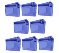 HOLIDYOYO 8pcs Skid Rubber Ladder Feet Replacement Mats Enlarged Non Slip Step Ladder Pads for Home and Office Floor Protection Easy Install Heavy Duty Stability