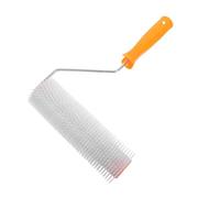 HOLIDYOYO 9-inch Self Leveling Spiked Roller for Eliminating Bubbles, Concrete and Epoxy Paint Screeding Tool for Flooring, Cement Surface Leveling Roller Suitable for Home and Office Use