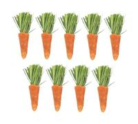 HOLIDYOYO 9pcs Chew Carrots Chew Toys for Hamsters Guinea Pigs Small Animals Safe Teething Sticks for Cage Accessories Teeth Grinding Care
