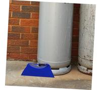 HOLIDYOYO Abs Plastic Gas Cylinder Stand with High-Strength Strap Wall-Mounted Propane Tank Holder Bracket for Laboratory Safety Anti-tip Gas Cylinder Fixing Rack with Screws Blue Upgrade