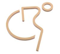 HOLIDYOYO Accessibility Wheelchair Restroom Sign Acrylic Handicap Toilet Door Decal with Unisex Washroom Symbol for Public Facilities Offices Restaurants Golden