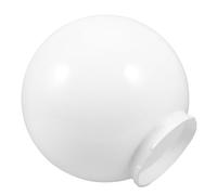 HOLIDYOYO Acrylic Milky White Globe Lampshade Weather Resistant Ball Cover for Pendant Light Wall Sconce Chandelier Outdoor Garden Patio Lighting