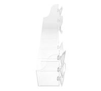 HOLIDYOYO Acrylic Suction Shelves Refrigerator Organizing Tray for Spices Jars Beverages Kitchen Fridge Shelf Can Holder for Jars Seasoning Organization