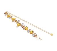 HOLIDYOYO Adjustable Cat Dog Necklace with Rhinestones, Lightweight Resin and Metal Pet Collar Pendant for Everyday Fashion and Special Occasions, Stylish Cat Chain Accessory