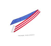 HOLIDYOYO Adjustable Tie Headband Sweatband with American Flag Print Sweat Wicking Sports Head Tie Scarf for Men and Women Comfortable Fitness Hairband for Running Tennis Basketball Yoga and