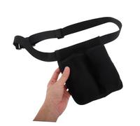 HOLIDYOYO Adjustable Waist Bag with Dual Pockets for Essential Oil Bottles Ergonomic Belt Holder for Therapists and Home Use Massage Oil Organizer for Travel and Office
