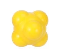 HOLIDYOYO Agility Reaction Training Ball for Baseball Medium Difficulty Yellow Six Sided Silicone Ball for Hand Eye Coordination and Reflex Improvement
