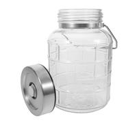 HOLIDYOYO Airtight Glass Fermentation Jar with Wide Mouth and Precision Valve for Rice Wine Pickling Vegetables Cereal Storage Container with Sealed Lid
