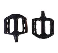 HOLIDYOYO Aluminium Alloy Bike Pedals Multi Purpose Black Flat Pedal for Cycling for Mountain Road and Urban Bikes Easy to Install with Bearing Structure for Steady Performance