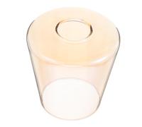 HOLIDYOYO Amber Glass Lamp Shade E27 Replacement 4.2cm Hole Cylinder Glass Lamp Cover for Pendant Table Wall Light Fixture Home Decor