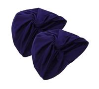 HOLIDYOYO Antislip Pleated Fabric Swimming Cap for Women with Ear Protection High Elasticity Swim Hat for Long and Short Hair Secure Fit Pool Cap for Training and Leisure Dark Blue