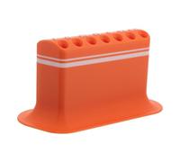 HOLIDYOYO Arrow Stand Tabletop Floor Vertical Arrowhead Organizer Rack with 14-Slots Plastic Arrow Display Holder for Archery Range Retail Stores Exhibition (Orange)