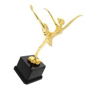 HOLIDYOYO Ballet Dance Trophy Cup Gold Gymnastics Award for Competition Winners Inspiring Home Decor Statue with Detailed Craftsmanship Timeless Elegance Prize for Dancers of All Ages