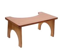 HOLIDYOYO Bamboo Squatting Foot Stool for Bathroom with Non-Slip Base Potty Step Stool for Toilet Small Footrest with Anti-Slip Design Comfortable Support for Family Use