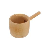 HOLIDYOYO Bamboo Water Ladle Wooden Scoop 350 ml Rustic Style for Laundry Chores and Kitchen Use with Handle