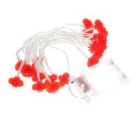 HOLIDYOYO Battery Operated Chinese Lantern Light String LED Glitter Lanterns Traditional Hanging Decoration for Lunar Year Weddings Indoor Outdoor Festive Ambiance