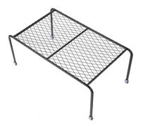 HOLIDYOYO Bearded Dragon Lounge Reptile Platform Rack Small Animal Sleeping Bed Hollow-out Cage Stand for Hamsters Rats Chinchillas Ferrets Bite-resistant Black Mesh Design