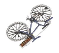 HOLIDYOYO Bicycle Brooch Rhinestone Lapel Pin Modern Alloy Decorative Pin For Christmas New Year's Eve Women