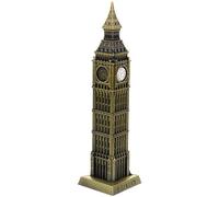 HOLIDYOYO Big Ben Clock Tower Model 7.09 Inch Metal Building Sculpture London Landmark Decorative Architectural Model for Home Office Souvenir Gift