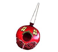 HOLIDYOYO Bird House Pendant Resin Pomegranate Bird Nest Decor for Garden Elegant Rustic Design Durable and Practical for Flying Animals