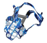 HOLIDYOYO Blue Dog Muzzle for Large Dogs 25-40kg, Breathable Plastic Material with Barking Prevention and Convenient Wear, for Indoor Use to Stop Chewing and Aggressive Behaviour