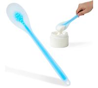 HOLIDYOYO Body Lotion Applicator for Back and Feet with Long Handle, TPE Material Soft Pad Cream Applicator for Women, Self-Application Tool for Bath and Shower Use