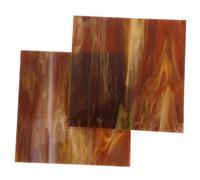 HOLIDYOYO Brown Glass Mosaic Tiles with Easy Application Stained Glass Sheets 2pcs Stylish Color and Beautiful Design for DIY Crafts for Craft Mosaic Tiles
