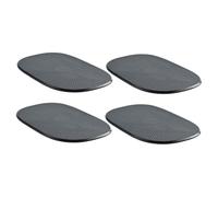 HOLIDYOYO Car Dashboard Anti-slip Silicone Mat Set 4pcs High Temperature Resistant Non-slip Phone and Key Holder Pad for Automotive Center Console Use