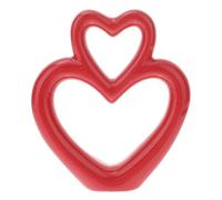 HOLIDYOYO Ceramic Heart Figurine Red Romantic Study Room Wedding Decor