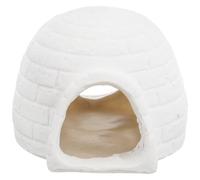 HOLIDYOYO Ceramic Pet Summer House White Cave Hideout for Small Animals