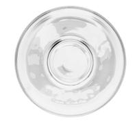 HOLIDYOYO Clear Glass Saucers, 2pcs 8.5cm Round Glass Tea Plates Espresso Coffee Teacup Saucers Clear Snacks Plates Dessert Dish for Cookies Fruits