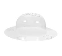 HOLIDYOYO Clear Painting Hat Decor Transparent PVC Graffiti Cap for Creative Coloring to Enhance Imagination and Hand Coordination Fun Gift for Boys