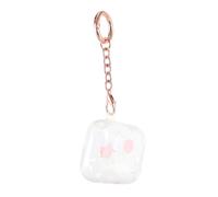 HOLIDYOYO Clear Wireless Earbud Shell Protective Case with Sturdy Buckle for Electroplated White Plum Blossom Design Portable Earphone Storage Box Compatible with Charging