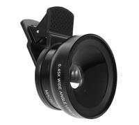 HOLIDYOYO Clip on Phone Lens with Optical Glass with 0.45x Wide Angle and Macro Dual-use Lens, Aluminium Alloy Body for High Definition Photography for Phone and Tablet