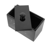 HOLIDYOYO Cotton Bud Holder Small Accessory Storage Box Makeup Cotton Storage Box Marble Vein Lids
