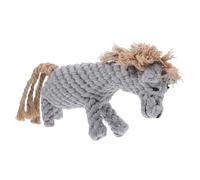 HOLIDYOYO Cotton Rope Horse Shaped Dog Molar for Puppies and Small to Large Dogs Chew for Teeth Cleaning and Interactive Play Squeaky Pet Chew Rope for Teething Relief and Behavior Training