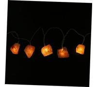 HOLIDYOYO Decorative Himalayan String Lights Garland with LED Bulbs Battery Operated Beige Crystal Salt Lighting for Wedding Party Restaurant Hotel Festival Ambiance