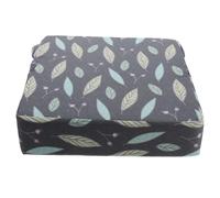 HOLIDYOYO Dining Chair Booster Cushion for 1-5 Years Old Waterproof Polyester High Chair Seat Pad with Gray Leaf Pattern Cushion for Mealtime
