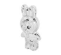 HOLIDYOYO Disco Party Decorations Disco Ball Photo Rabbit Figurines Easter Bunny Decorations Spring Centerpiece for 70s Event