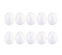 HOLIDYOYO Diy 20pcs Solid White Foam Eggs Kids Craft Easter Painting Decorations