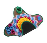 HOLIDYOYO Dog Snuffle Mat Flower Design Slow Feeder Foraging Cushion for Puppies and Dogs Nose Work for Mental Stimulation and Pet Feed Game Mat to Conceal Snacks and Train Brain